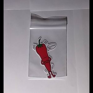 Blue Crown A Little Chilli Sticker